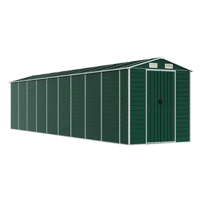 (green, x x cm) vidaXL Garden Shed Outdoor Storage Shed Patio Yard Tool Shed Galvanised Steel