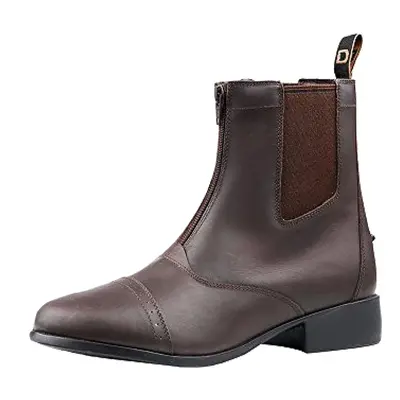 (8 UK, Brown) Dublin Adults Elevation Zip Leather Paddock Boots II