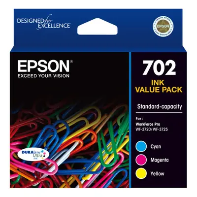 GENUINE Epson 3 colours Ink Cartridge Value Pack WF-3720 WF-3725 T344592