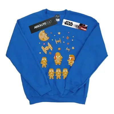 (4XL, Royal Blue) Star Wars Mens Gingerbread Empire Sweatshirt