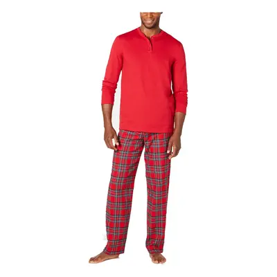 Family PJs Mens Christmas Holiday Pajama Set Red