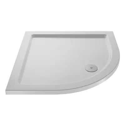 900mm x 900mm Premium Slip Resistant Slimline Quadrant Shower Tray - White