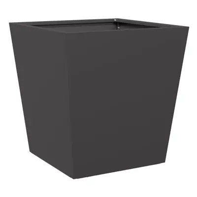 (black, x x cm/ pcs) vidaXL Garden Planters Outdoor Flower Pot Patio Raised Bed Planter Box Stee