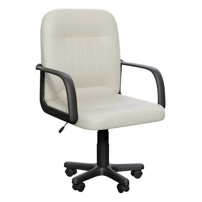 (Beige) Vida Designs Morton Faux Leather Office Chair