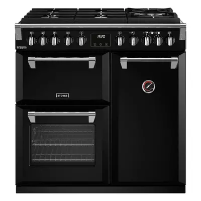 Stoves Richmond Deluxe D900DF GTG Black 90cm Dual Fuel Range Cooker