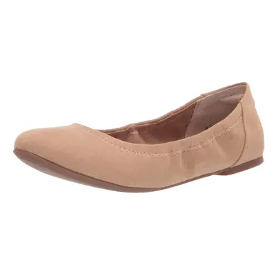 Amazon Essentials Women's Belice Ballet Flat Tan Microsuede 9.5