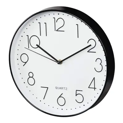 Hama "Elegance" Wall Clock, diameter cm, quiet, black/white