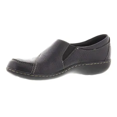 Clarks Women's Ashland Lane Q Slip-On Loafer Black N US