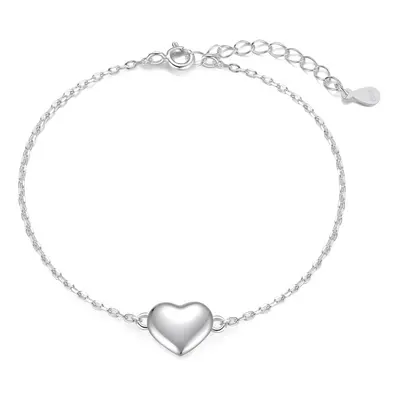 Philip Jones Sterling Silver Heart Bracelet