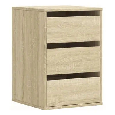 (sonoma oak, x x cm) vidaXL Corner Chest of Drawers Storage Drawer Side Cabinet Engineered Wood