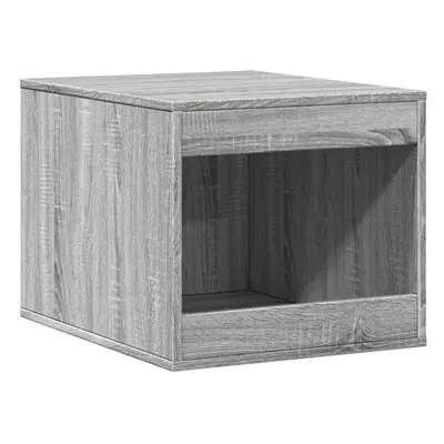 (grey sonoma) vidaXL Cat Litter Box Enclosure Cat House End Table Engineered Wood