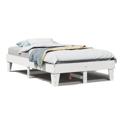 vidaXL Bed Frame without Mattress Bed Base White 120x200 cm Solid Wood Pine