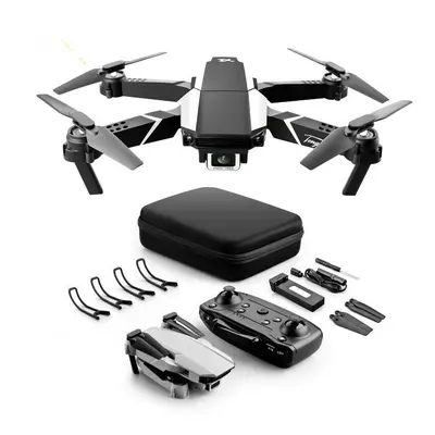 (Grey, One Battery) WIFI FPV with 4K Dual Camera Switch Gravity Sensor Altitude Hold Mode 12mins