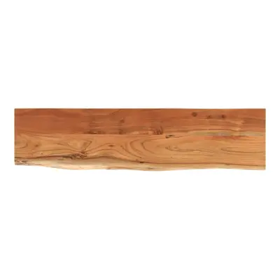 vidaXL Wall Shelf Floating Shelf Rack Rectangular Solid Wood Acacia Live Edge