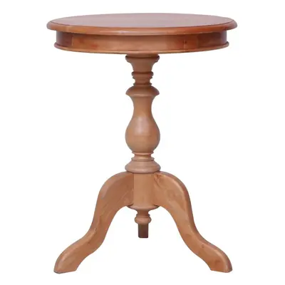 vidaXL Solid Mahogany Wood Side Table Round Table Side Hall Cabinet End Table