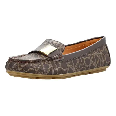 Calvin Klein Women's Lisa Loafer Flat Brown