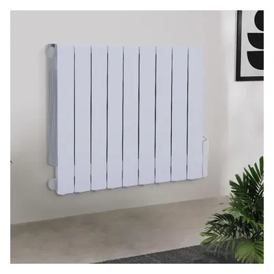 Oil Filled Electric Radiator Heater Thermostatic 1500W Wall Mounted