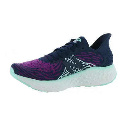 New Balance Womens Fresh Foam V10 Running Shoe PlumNatural IndigoBali Blue Wide