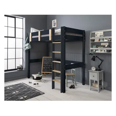 (Una Highsleeper Cabin Bed in Anthracite) Una Bed in Contemporary Anthracite