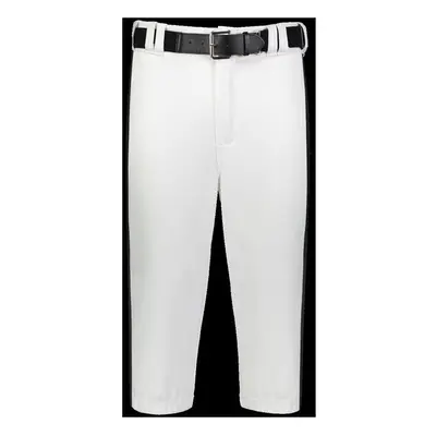 Russell R21LGM.WBK.3XL Adult Piped Diamond Series Knicker 2.0 Pant, White & Black - 3XL