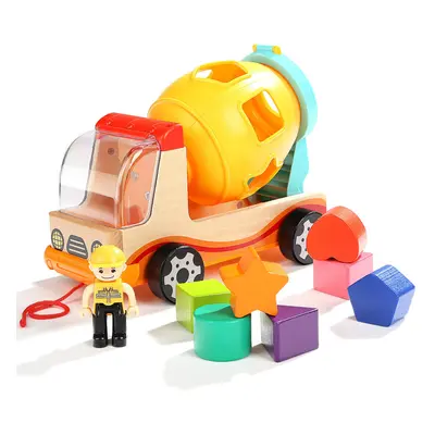 Blocks Truck Modeling Shape Cognitive Mixer Toys