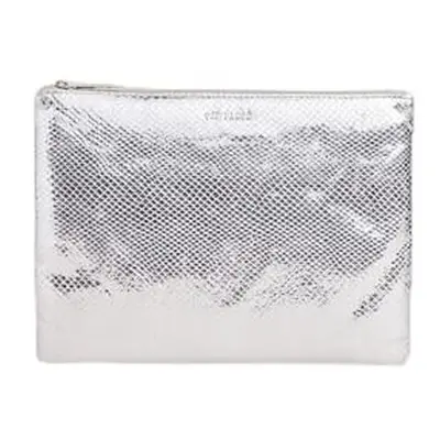 Ted Baker Snaksi Snake Detail Large Pouch, Silver