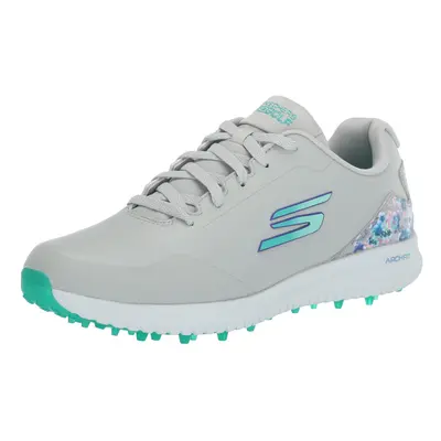 Skechers Women's Max Arch Fit Golf Shoe Sneaker Gray Floral Waterproo