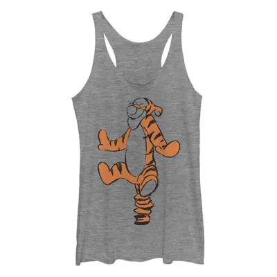 Disney Winnie The Pooh Basic Sketch Tigger Women's Racerback Tank Top