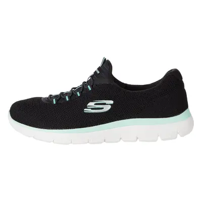 Skechers Women's Athleisure Sneaker Black/Turquiose 8.5 US medium