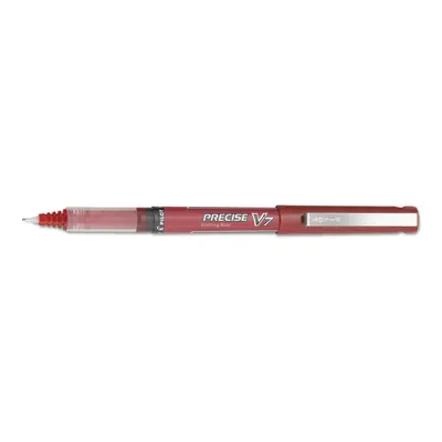 Pilot Precise V7 Roller Ball Stick Pen Precision Point Red Ink .7mm Dozen