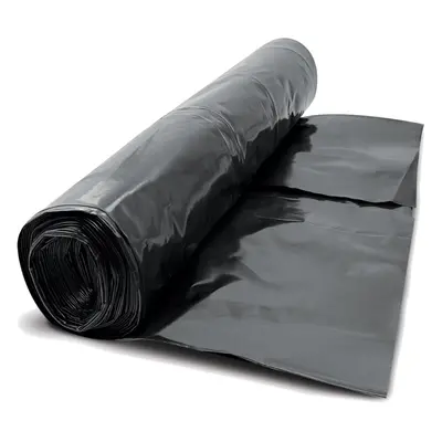 Damp Proof Membrane Black 1200g 300MU Polythene Sheeting DPM 4m Wide x 20m