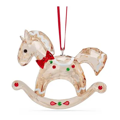 Swarovski Holiday Cheers Gingerbread Rocking Horse Ornament