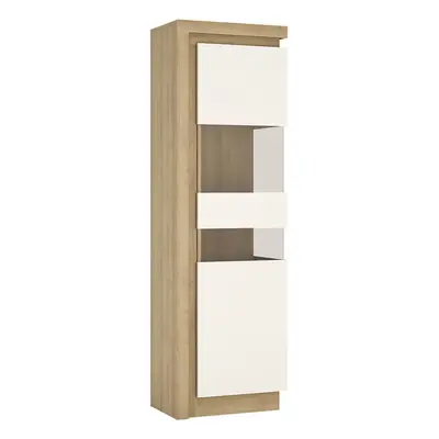 Tall narrow display cabinet (RHD) (including LED lighting)