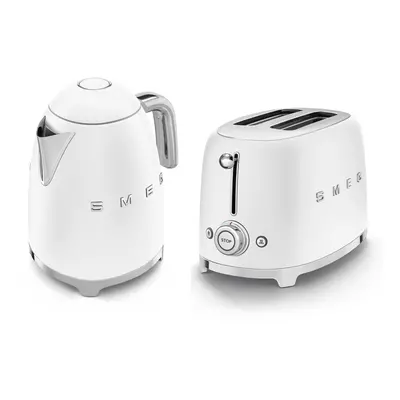 Smeg 50's Style Retro Range Breakfast Set, 1.7L 3000W Kettle and Multi-Functional Control 2-Slic