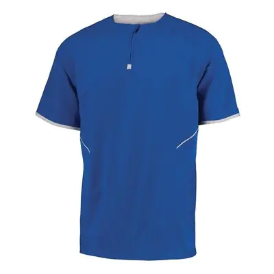 Russell 872RVM.ROW.S Adult Short Sleeve Pullover, Royal & White - Small