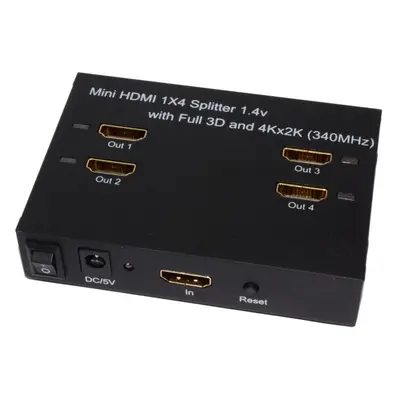 kenable HDMI 1.4 3D TV Device to TVs Powered Splitter HI RES 4K 2K