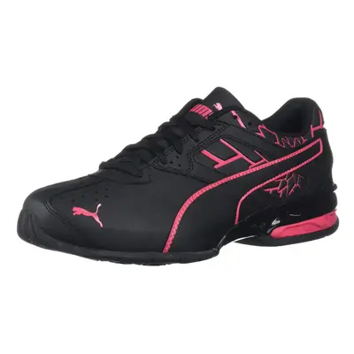 PUMA womens Tazon Sneaker Puma Black-red Rose 10.5 US