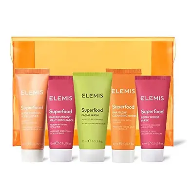 ELEMIS Superfood Skin Radiance Essentials, 5-Piece Daily Glow Routine Packed with Balancing Preb