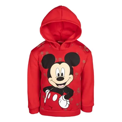 Disney Mickey Mouse Toddler Boys Pullover Hoodie Red 5T