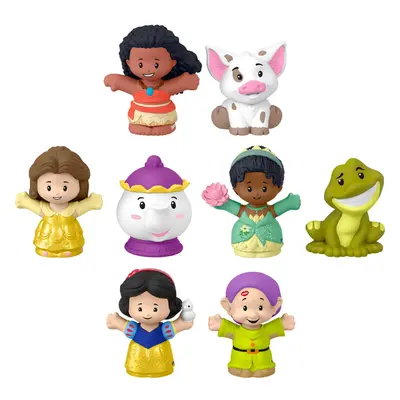 Fisher-Price Little People Toddler Toys Disney Princess Story Duos 8-Piece Figure Set for Preten