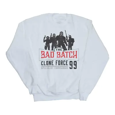 (5XL, White) Star Wars Mens The Bad Batch Clone Force Sweatshirt