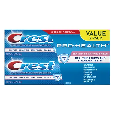 Crest Pro-Health Sensitive & Enamel Shield Toothpaste 4.6 Ounce (Pack