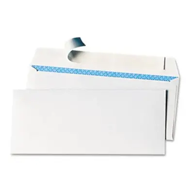 Universal Pull & Seal Business Envelope- Security Tint- #10- White- 100/Box