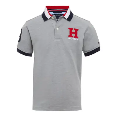 Tommy Hilfiger Boys Short Sleeve Matt Polo Shirt grey Heather X-Larg