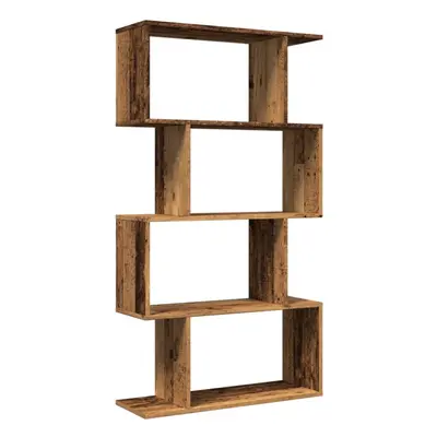 (old wood, x x cm) vidaXL Room Divider Bookcase 6-Tier Shelf Bookshelf Engineered Wood