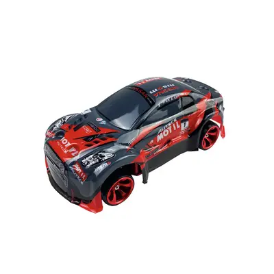 (Red) 4WD Mini Drift Speed Car Electric Model RC Racing Car ESC Brushed Version RTR Metal Frame 