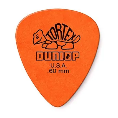 Dunlop Tortex Standard, 0.60mm, Orange Guitar Pick, Pack