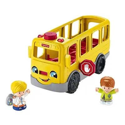 HJN36 - Little People School Bus - Multilingual Version, Slide Toy with Music for Toddlers and P