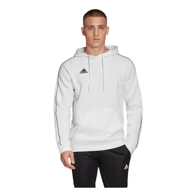 (L) Men's Adidas Core Hoodie White Overhead FS1895