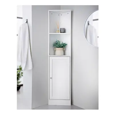 Corner Shelf Unit Bathroom Storage Cabinet with Shelves Door